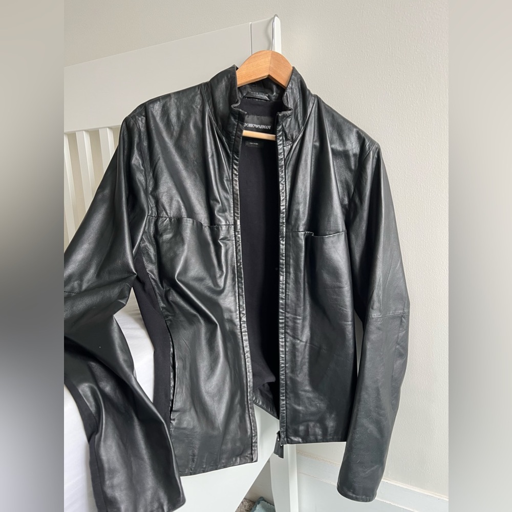Emporio Armani leather jacket